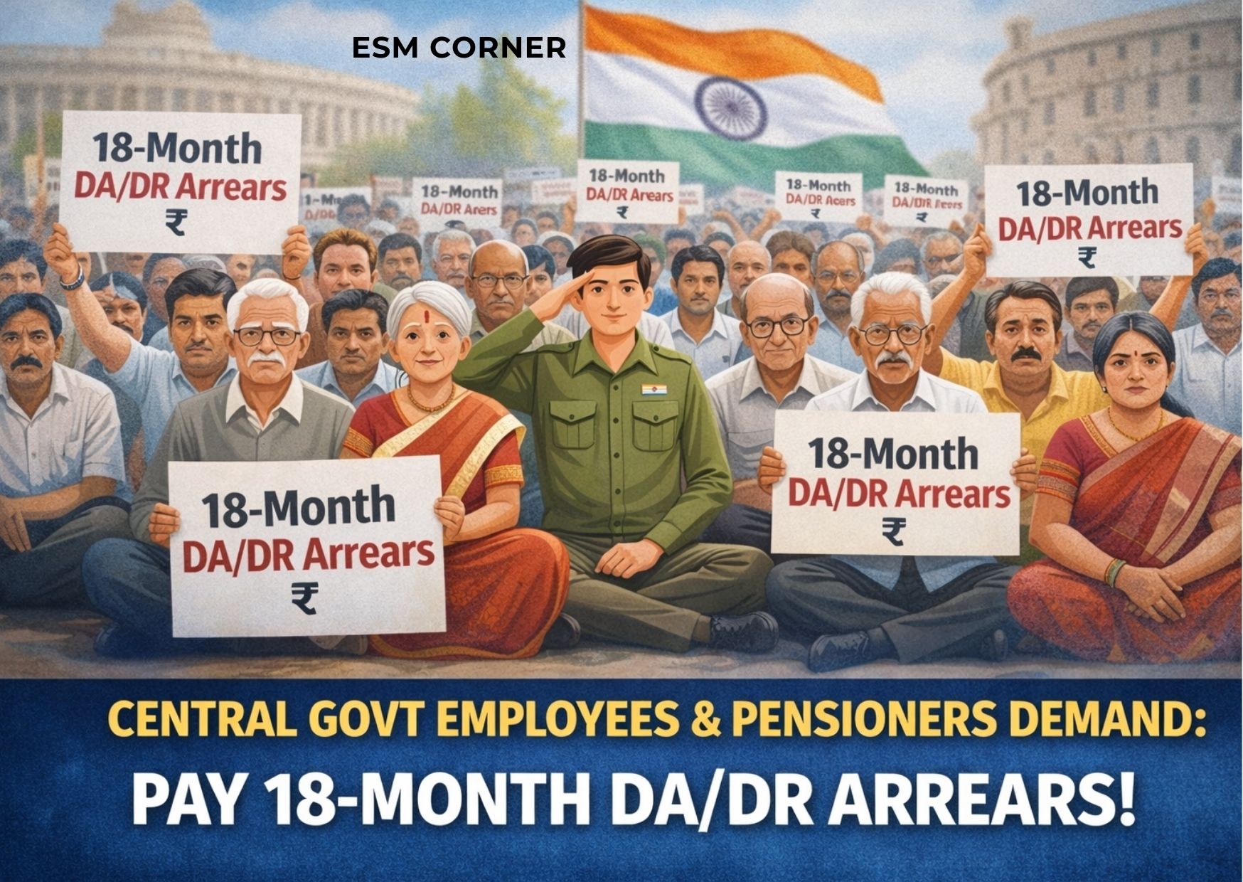 18-MONTH DA/DR ARREARS FOR CENTRAL GOVT EMPLOYEES & PENSIONERS: CURRENT STATUS EXPLAINED
