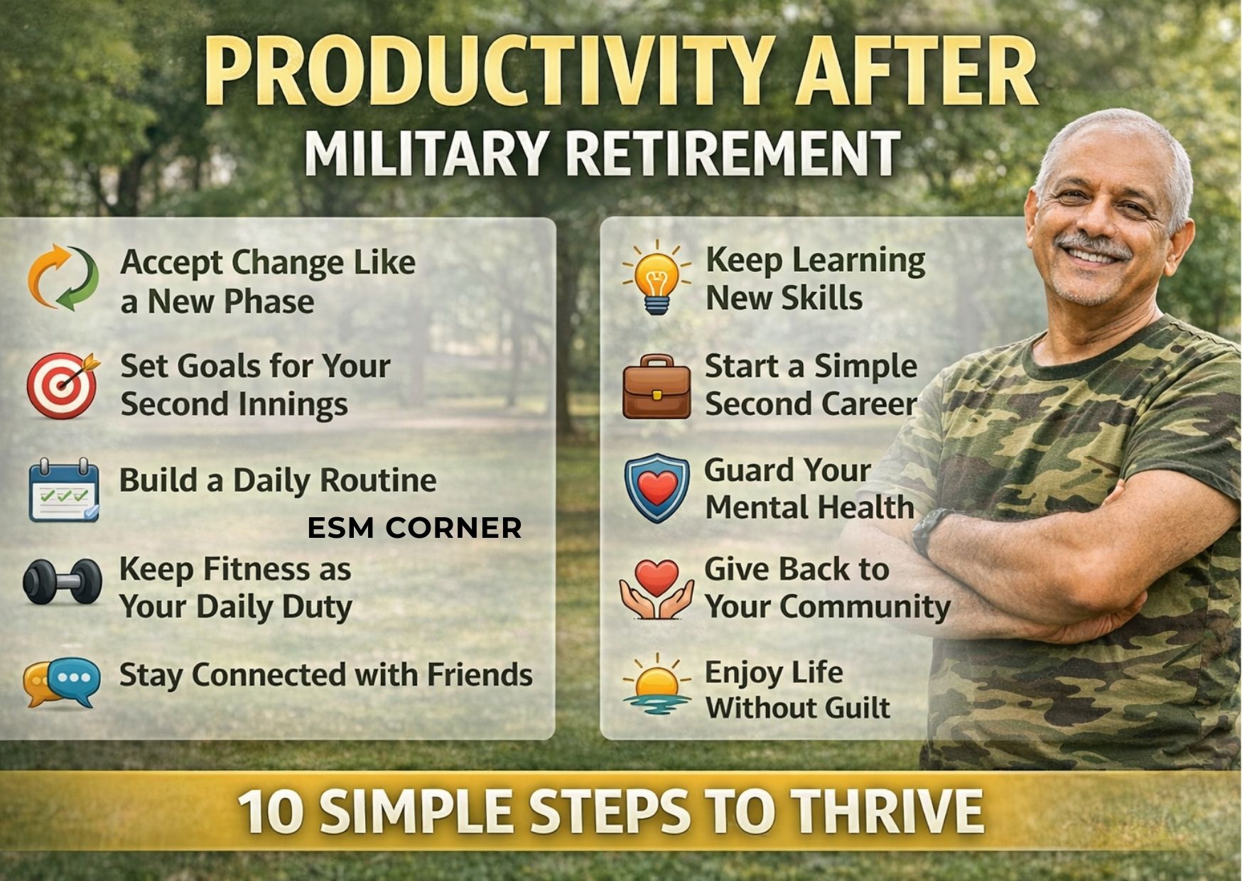 esm-corner-life after military retirement