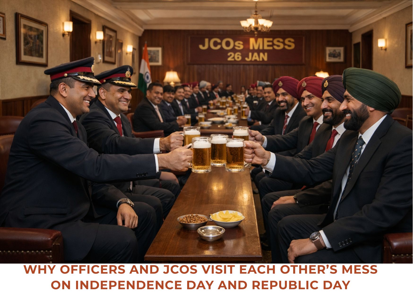 WHY OFFICERS AND JCOS VISIT EACH OTHER’S MESS ON INDEPENDENCE DAY AND REPUBLIC DAY