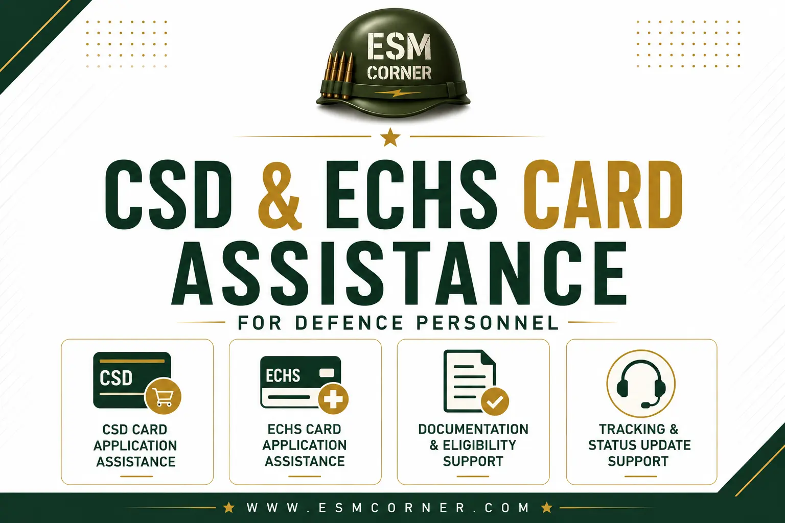 CSD & ECHS Card Assistance for Veterans | ESM Corner