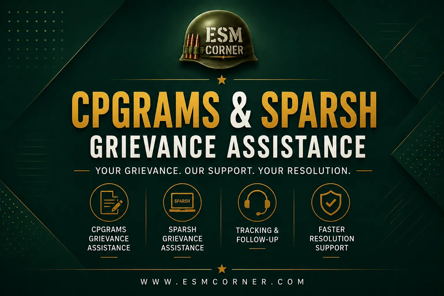 ESM CORNER CPGRAMS & SPARSH Grievance