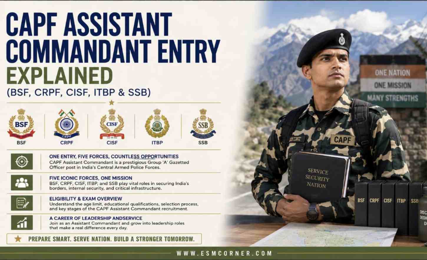 CAPF Assistant Commandant Entry